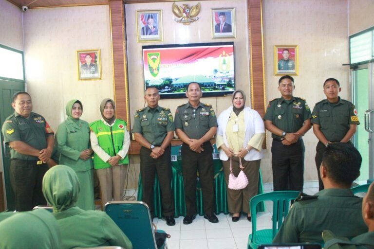 Kodim 0426 Tulang Bawang, Menerima Penyuluhan Kesehatan Dari Denkesyah 02.04.03 Bandar Lampung