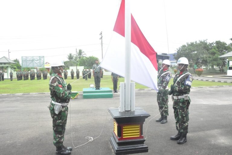 Upacara Pengibaran Bendera Bulanan di Kodim 0426/TB Berlangsung Khidmat dan Tertib