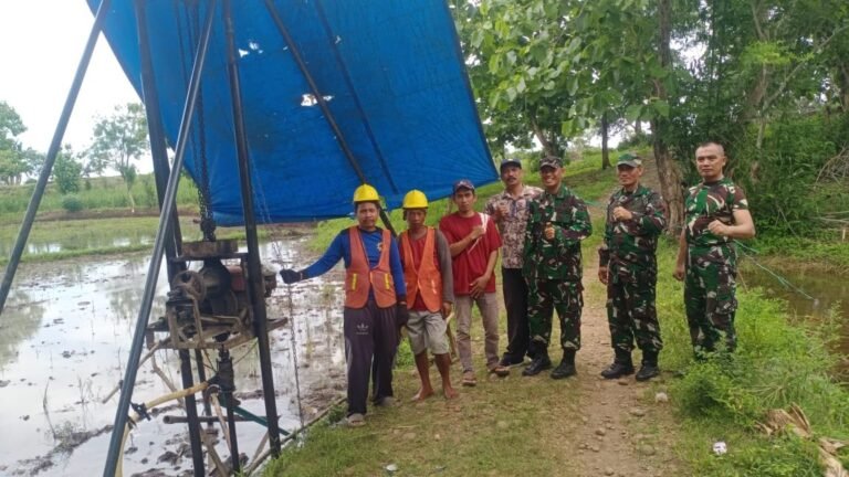 Dandim 1426 Takalar Tinjau Langsung Pembuatan Sumur Bor Untuk Kelompok Tani