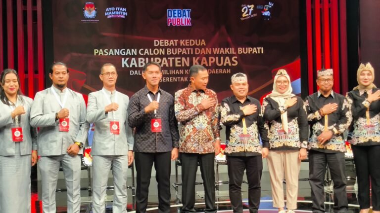 BARU SEHARI MENJABAT, DANDIM 1011 KUALA KAPUAS MENGHADIRI DEBAT PUBLIK CALON BUPATI DAN WAKIL BUPATI DI STASIUN TV NASIONAL