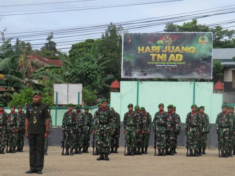 Kasdim 1621/TTS Mayor Inf Jemmy Nelwan, Bacakan Amanat Kasad Pada Upacara Peringatan Hari Juang TNI-AD Ke 79 Tahun 2024.