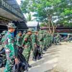 Dalam Rangka Memperingati Hari Juang TNI AD Kodim 1013/Muara Teweh Laksanakan Karya Bakti Pembersihan Pasar