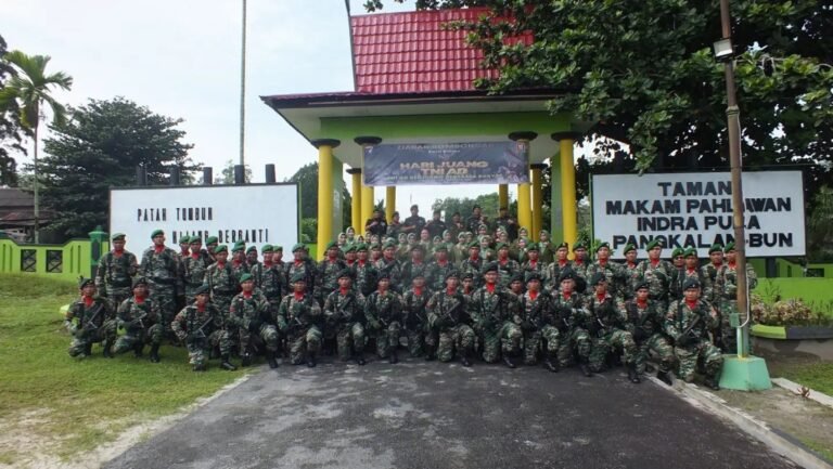 Peringati Hari Juang TNI AD Ke-79 Kodim 1014/Pbn Gelar Ziarah Rombongan Ke TMP Indra Pura