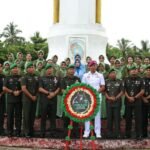 Prajurit Yonmarhanlan XII Ikuti Upacara Ziarah Hari Juang Kartika TNI AD