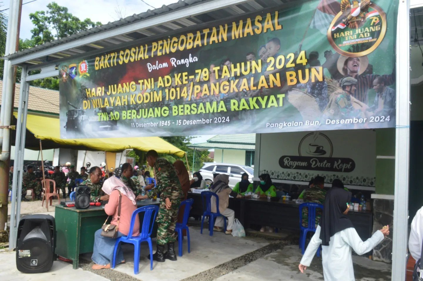 Kodim Pangkalan Bun Gelar Bakti Kesehatan Peringati Hari Juang TNI-AD 2024
