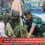 Koramil 1422-02 Bantimurung Ajak Masyarakat dan Pelajar Tanam Pohon dalam Peringatan Hari Juang TNI AD