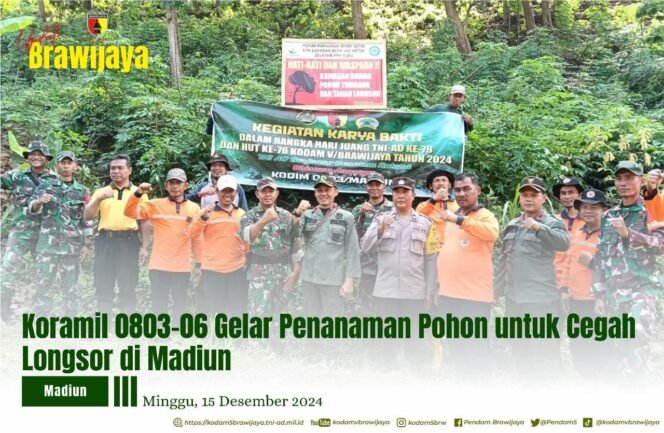 
					Koramil 0803-06 Gemarang Tanam Ratusan Pohon untuk Cegah Longsor dan Lestarikan Lingkungan