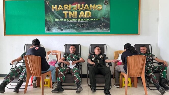 
					Hari Juang Kartika TNI AD Ke–79 Tahun 2024, Kodim 1603/Sikka Gelar Donor Darah.