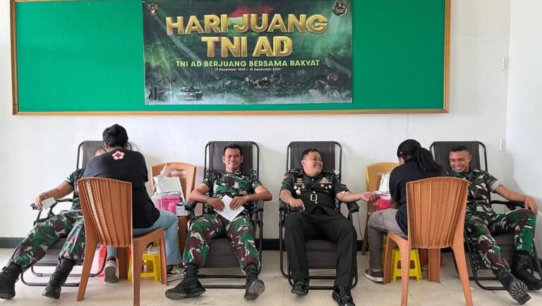 Hari Juang Kartika TNI AD Ke–79 Tahun 2024, Kodim 1603/Sikka Gelar Donor Darah.