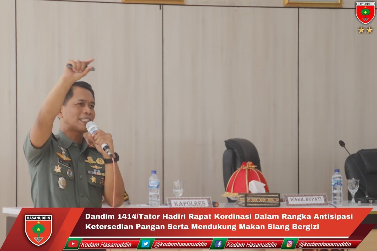 Dandim 1414/Tator Hadiri Rapat Kordinasi Dalam Rangka Antisipasi