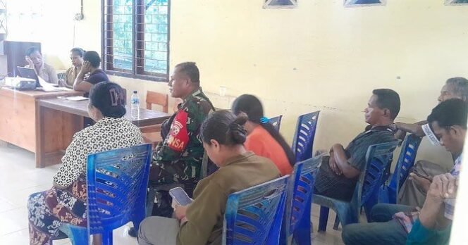 
					Babinsa Hadiri Musdes Penetapan Rencana Kerja Pemerintah (RKP) Desa Baomekot Tahun 2025.