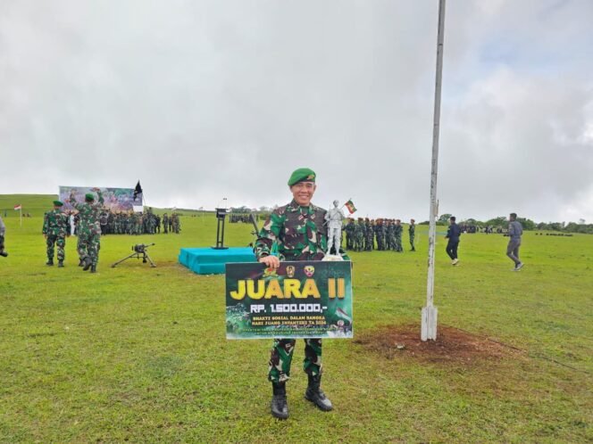 
					Raih Juara II Lomba Bakti Sosial Dalam Rangka Hari Juang Infanteri, Begini Tanggapan Dandim 1621/TTS.
