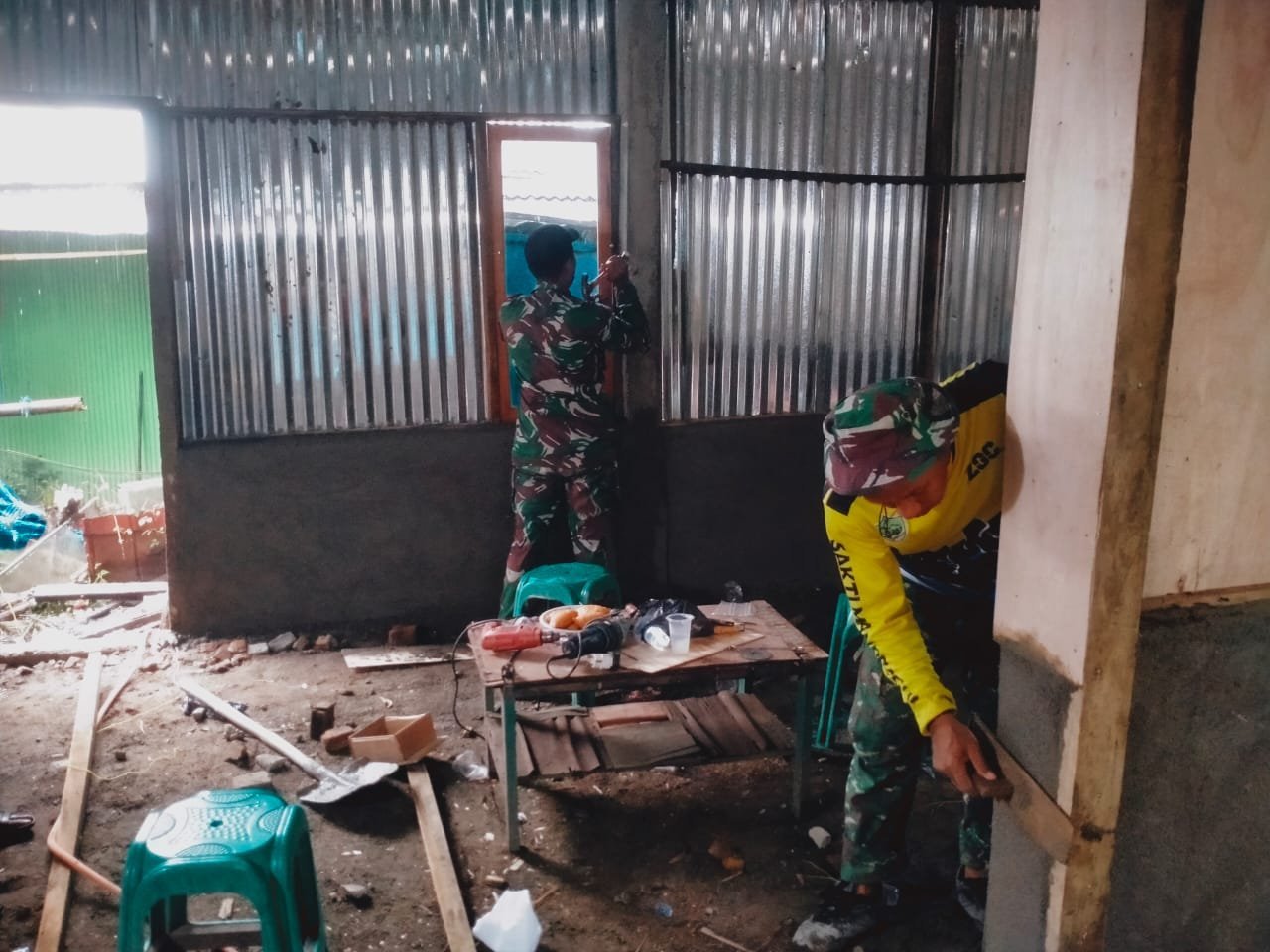 Rehab Rumah, Oleh Kodim 1426 Takalar Kolaborasi Dengan Baznas Takalar Sudah Capai 80 Persen