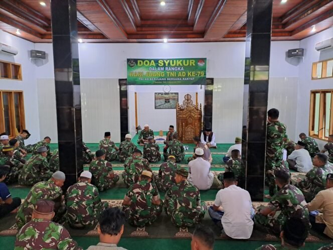 
					Kodim 1307/Poso Gelar Doa Bersama Memperingati Hari Juang TNI AD ke-79 Tahun 2024
