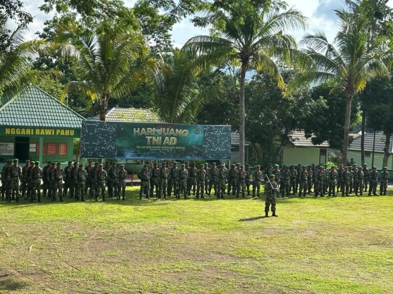 Kodim 1614/Dompu Gelar Upacara Hari Juang TNI AD ke-79 dengan Tema “TNI AD Berjuang Bersama Rakyat”