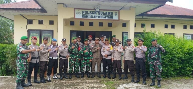 Koramil dan Polsek Bersinergi Gelar Apel Siaga Jelang Pergantian Tahun