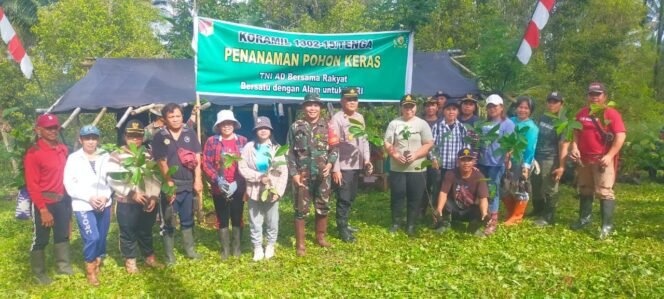 
					Danramil 15/ Tenga Hadiri Kegiatan Penanaman Pohon