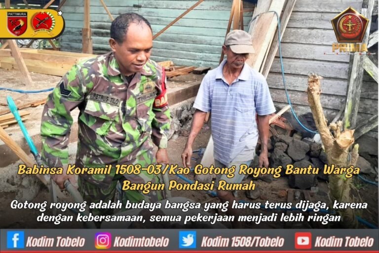 Babinsa Koramil 1407-13/Sibulue Dampingi Kegiatan Posyandu Balita di Desa Letta Tana