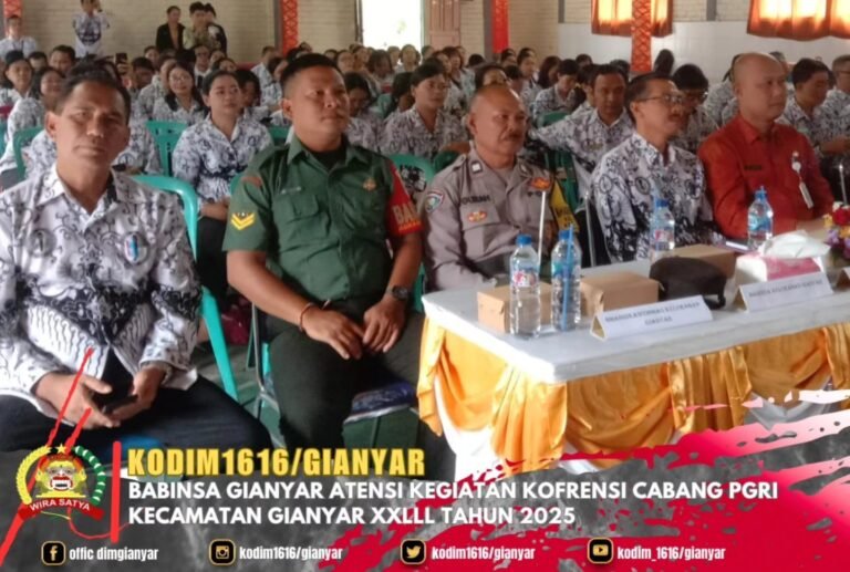 BABINSA GIANYAR ATENSI KEGIATAN KOFRENSI CABANG PGRI KECAMATAN GIANYAR XXLLL TAHUN 2025