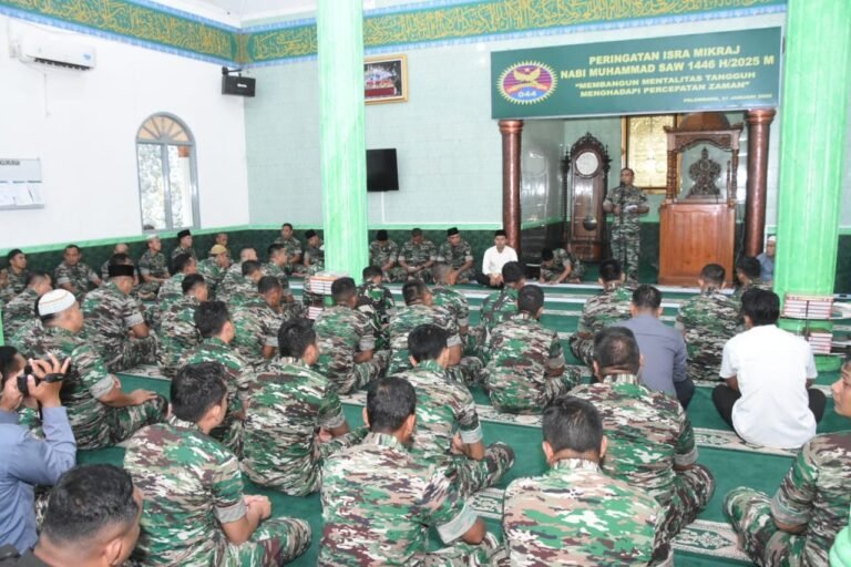 Hidupkan Shalat Dalam Kehidupan, Korem 044/Gapo Gelar Peringatan Isra Mi’raj Nabi Muhamamad SAW