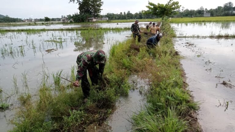 Karya Bakti pembersihan saluran irigasi Air di lingkungan Lempokasi Kel. Suli Kec.Suli Kab.Luwu.