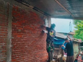 Rehab Rumah Tidak Layak Huni, Terus Dilakukan Oleh Kodim 1426 Takalar Bersama Pemerintah Daerah