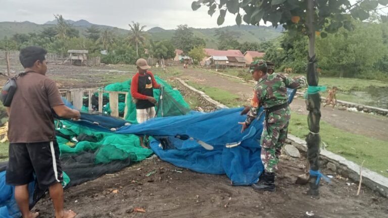 Babinsa 04/Kilo peduli Nelayan Desa Malaju