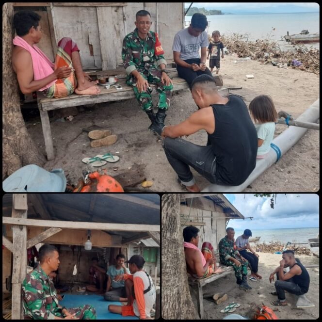 
					Babinsa 04/Kilo himbau warga jaga kebersihan dan ketertiban.