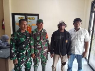 Respon Laporan Warga, Babinsa Wilamaci dan Babinsa Ule Amankan Terduga Pelaku Pembunuhan