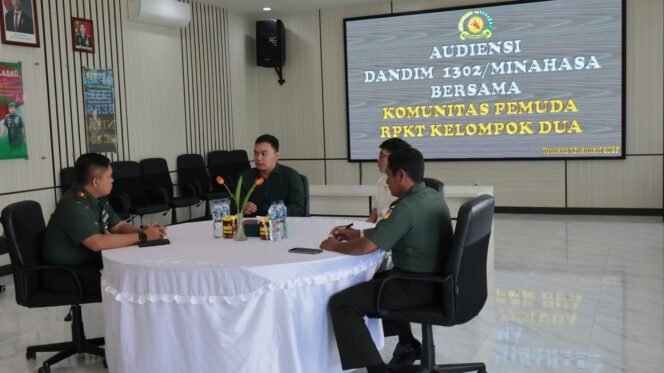 
					Dandim 1302/Minahasa Terima Audience Ketua pemuda GMIM Taraitak
