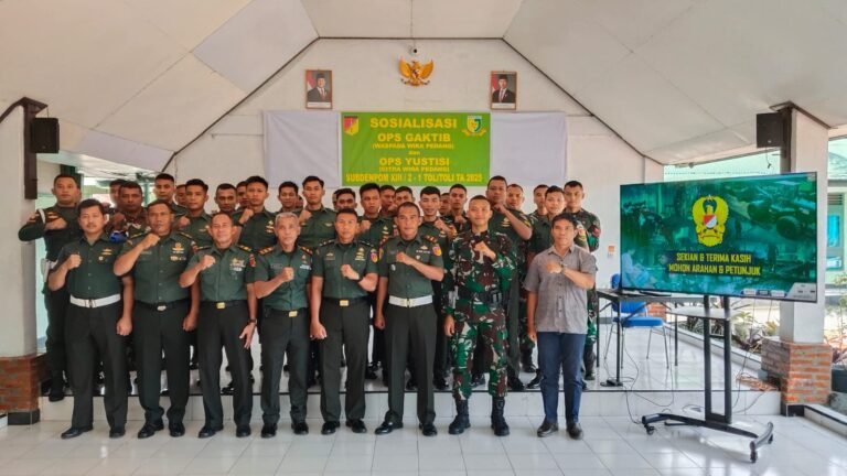 Subsenpom XIII/2-1 Melaksanakan Sosialisasi Ops Gaktib Dan Ops Yustisi