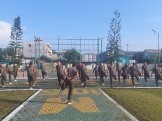 Jaga Kebugaran Personil,Kodim 1015/Sampit Laksanakan Olahraga Bersama.