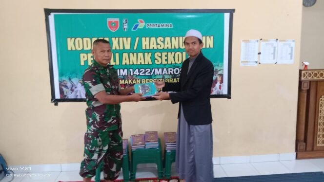 
Kodam XIV/Hasanuddin Dukung Program Makanan Bergizi Gratis dan Alat Tulis Menulis
