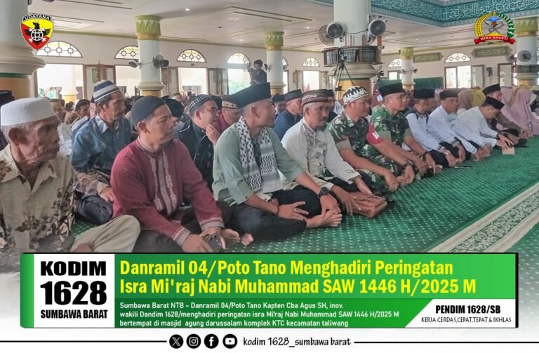 Danramil 1628-04/Poto Tano Hadiri Acara Silaturahmi, Perkuat Sinergi TNI dan Masyarakat Sumbawa Barat