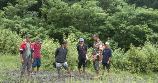 
					Babinsa Koramil 1625-01/Bajawa Tinjau Lokasi Sengketa Sawah di Kecamatan Wolomeze