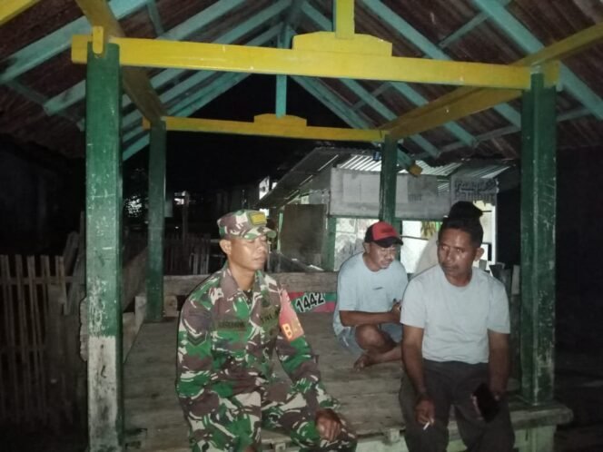 
					Babinsa malaju Koramil 04/Kilo, Pastikan pos ronda berjalan