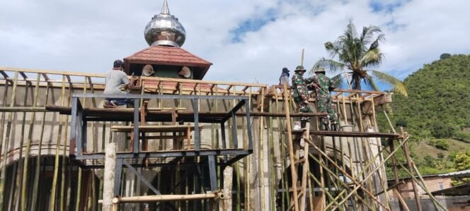 
					Satgas TMMD Ke-123 Kodim 1628/ Sumbawa Barat Dihari ke-5 Target Renovasi Masjid.