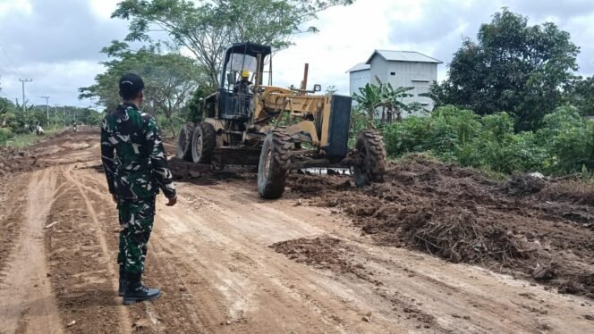
					Alat Berat Jadi Solusi Pengerjaan Sasaran Pokok TMMD Ke 123 Kodim 1014/Pbn