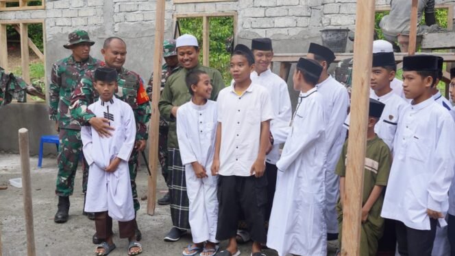 
					Kodim 1311/Morowali Dukung Pendidikan Keagamaan, Bangun Ruang Kelas Pesantren Lewat TMMD ke-123