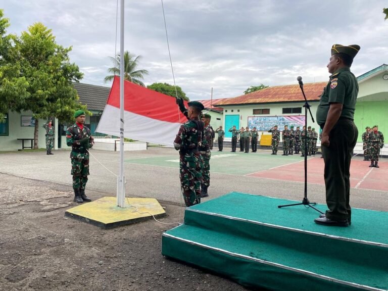 Kodim 1602/Ende, Gelar Upacara Pengibaran Bendera Awal Bulan Februari 2025