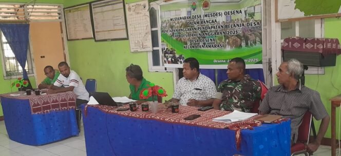 
					Babinsa Oesena Hadiri Rapat Penetapan RAPBDes 2025