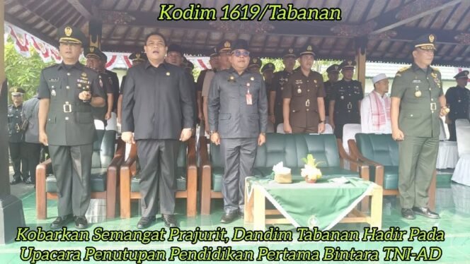 
					Kobarkan Semangat Prajurit, Dandim Tabanan Hadir Pada Upacara Penutupan Pendidikan Pertama Bintara TNI-AD