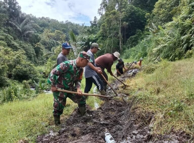 Penuhi kebutuhan Pokok Masyarakat, Satgas TMMD Ke-123 Kodim Tabanan Gencarkan Pipanisasi Air Bersih dan Pertanian