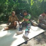 Tim Kesehatan Satgas TMMD ke-123 Kodim 1424/Sinjai Berikan Layanan Kesehatan Keliling di Desa Lamatti Riawang