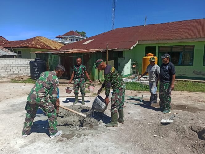 
					Berhasil di Juluki “Bapak Pembangunan”, Kapten Inf Gunawan Sulap Makoramil 1621-01/Kota SoE, Menjadi Lebih Layak.