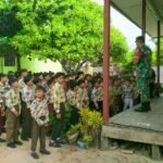 Edukasi Kebangsaan, Satgas TMMD ke-123 Beri Pembinaan di SDN 1 Kuala Jelai