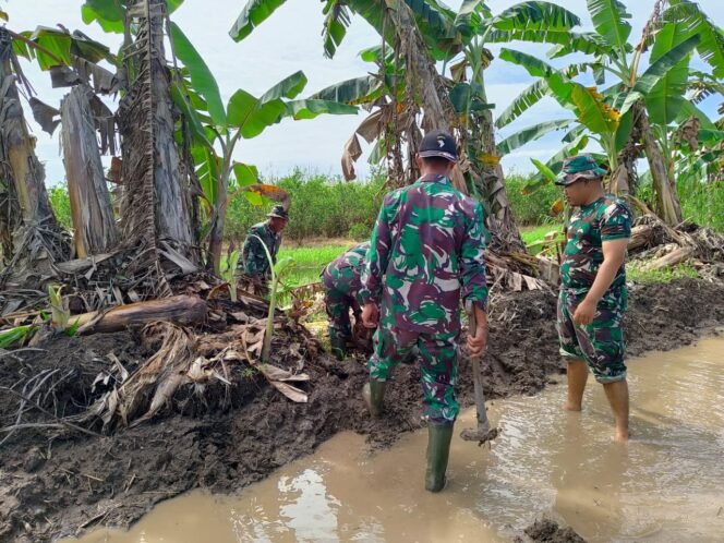 
					Respons Cepat! Satgas TMMD Kodim 1014/Pbn Atasi Genangan Air dengan Drainase