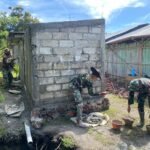 Satgas TMMD Ke-123 Kebut Pemlasteran MCK SMPN Lanaus, Bentuk Kepedulian terhadap Pendidikan.