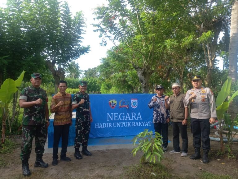 Peresmian Sumur Bor Pada Sasaran Tambahan TMMD Program TNI AD Manunggal Air Kodim 1628/Sumbawa Barat