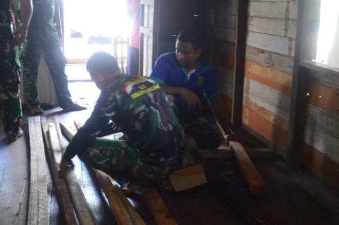 
					Pengerjaan RTLH Oleh Satgas TMMD Kodim 1014/Pbn Sudah Mencapai 80 Persen